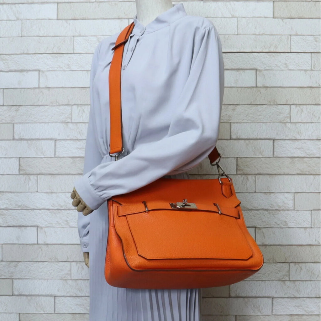 Pre-Owned Hermes Gypsière 34 Sizehoulder Bag Taurillon Clemence Orange Women's HERMESize BRB10010000013133 (Good)