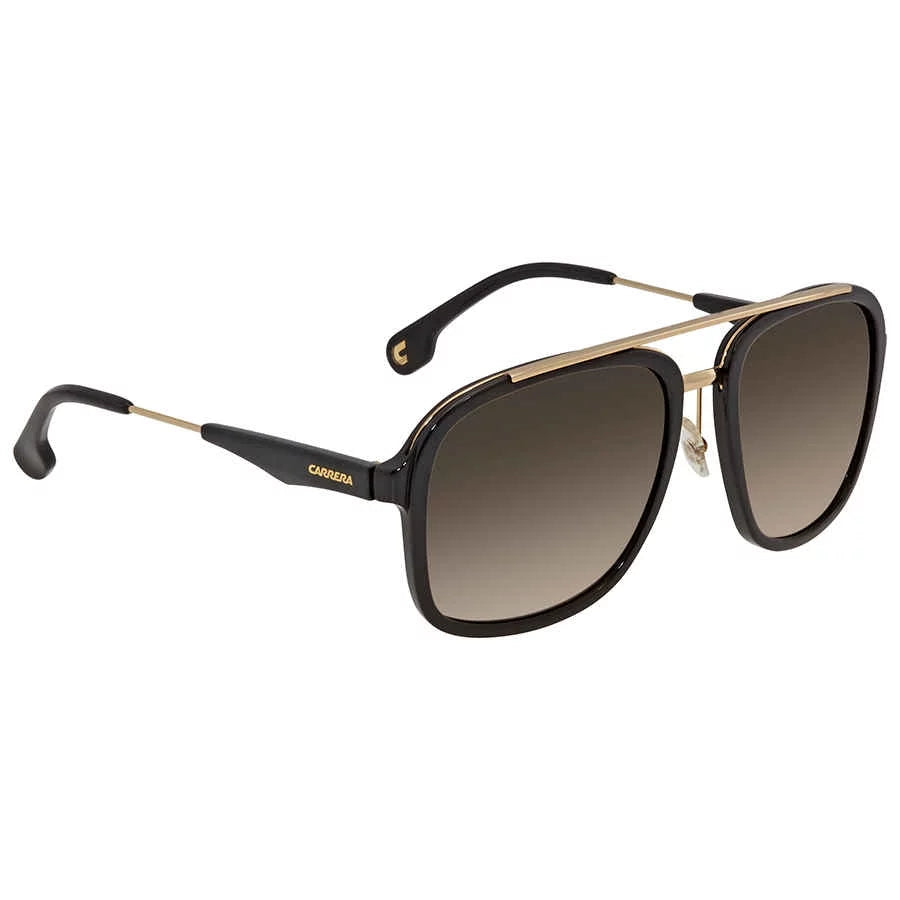 Carrera  Plastic Unisex Sizequare Sizeunglasses Black Gold 57mm Adult
