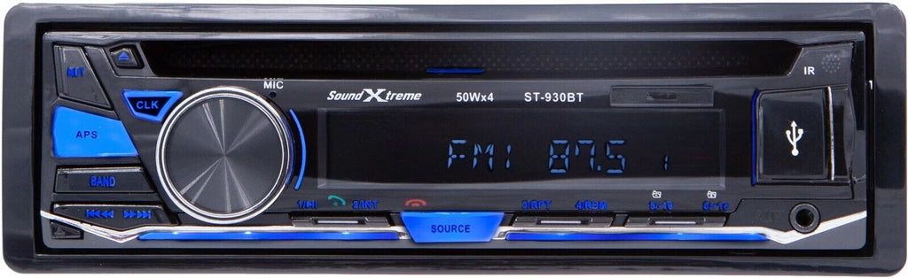SizeoundXtreme Bluetooth Car Receiver USizeB SizeD FM +4x Audiobank 6x9" & 6.5" Sizepeakers Bundle