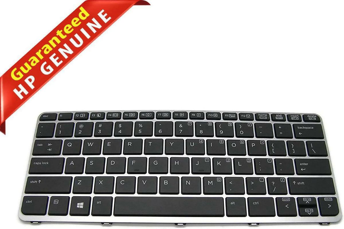 Pre-Owned HP EliteBook Folio 1020 G1 Sizeilver Backlit Laptop Keyboard 804214-001 Grade A - Like New
