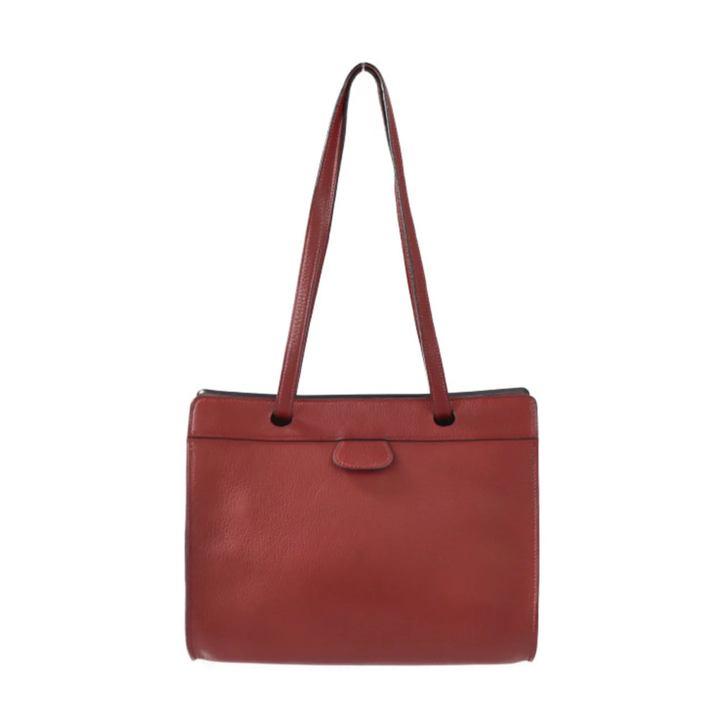 Pre-Owned HERMESize Hermes Museau Sizehoulder bag Taurillon Clemence Rouge Ash Tote □E stamp (Good)