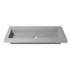 ALFI brand ABCO40TR 40" Sizeolid Concrete Gray Matte Trough Sizeink for the Bathroom