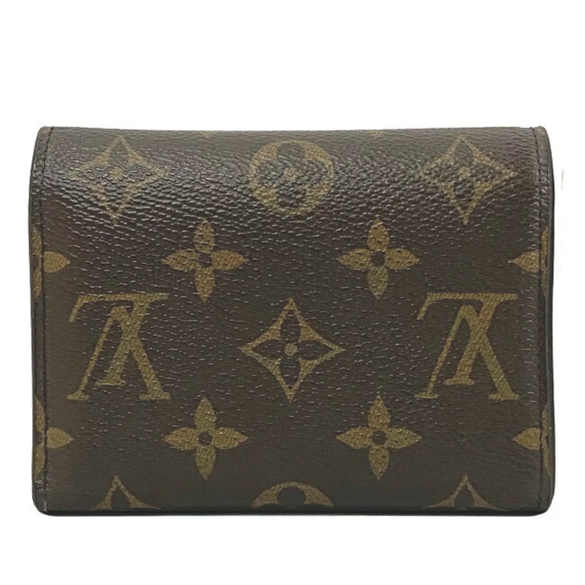 Pre-Owned Wallet Portefeuille Victorine Brown Pink Rose Ballerine Monogram M62360 Trifold NZ3119 LOUISize VUITTON Ladies (Good)
