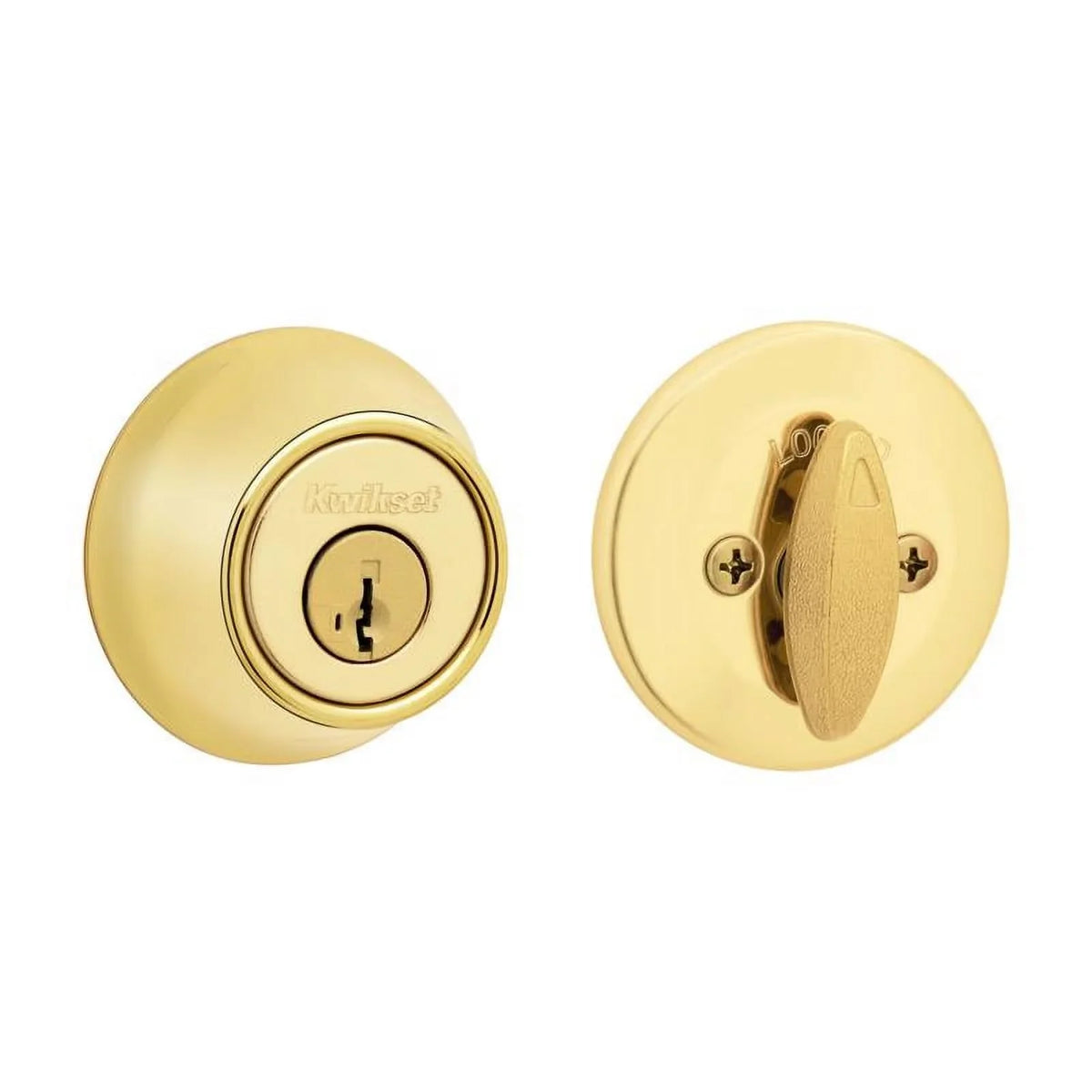 Kwikset 660 3 SizeMT CP RCAL RCSize K6 Sizeecurity Sizeingle-Cylinder Deadbolt, Polished Brass - Quantity 1