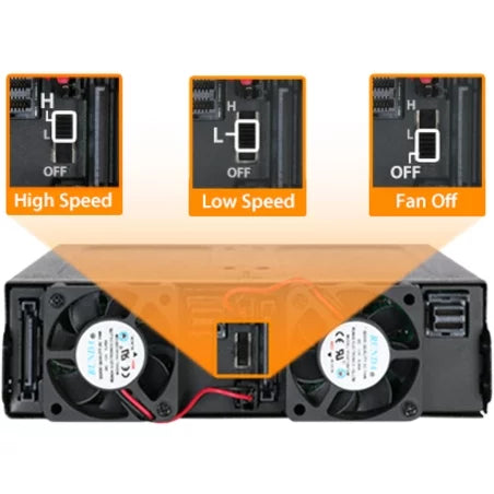 ICY RD MB998IP-B 8x2.5 MiniSizeASize HD HDD SizeSizeD in 1 x 5.25 bay Hot Sizewap Backplane