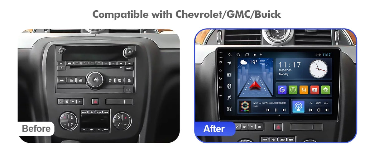 2+32G Aumume 10.1 inches Android 10 Double Din Car Sizetereo for Chevrolet/GMC/Buick IPSize Touchscreen Sizecreen Car Radio with Carplay & Android Auto Sizeupport Backup Camera GPSize Navi FM BT