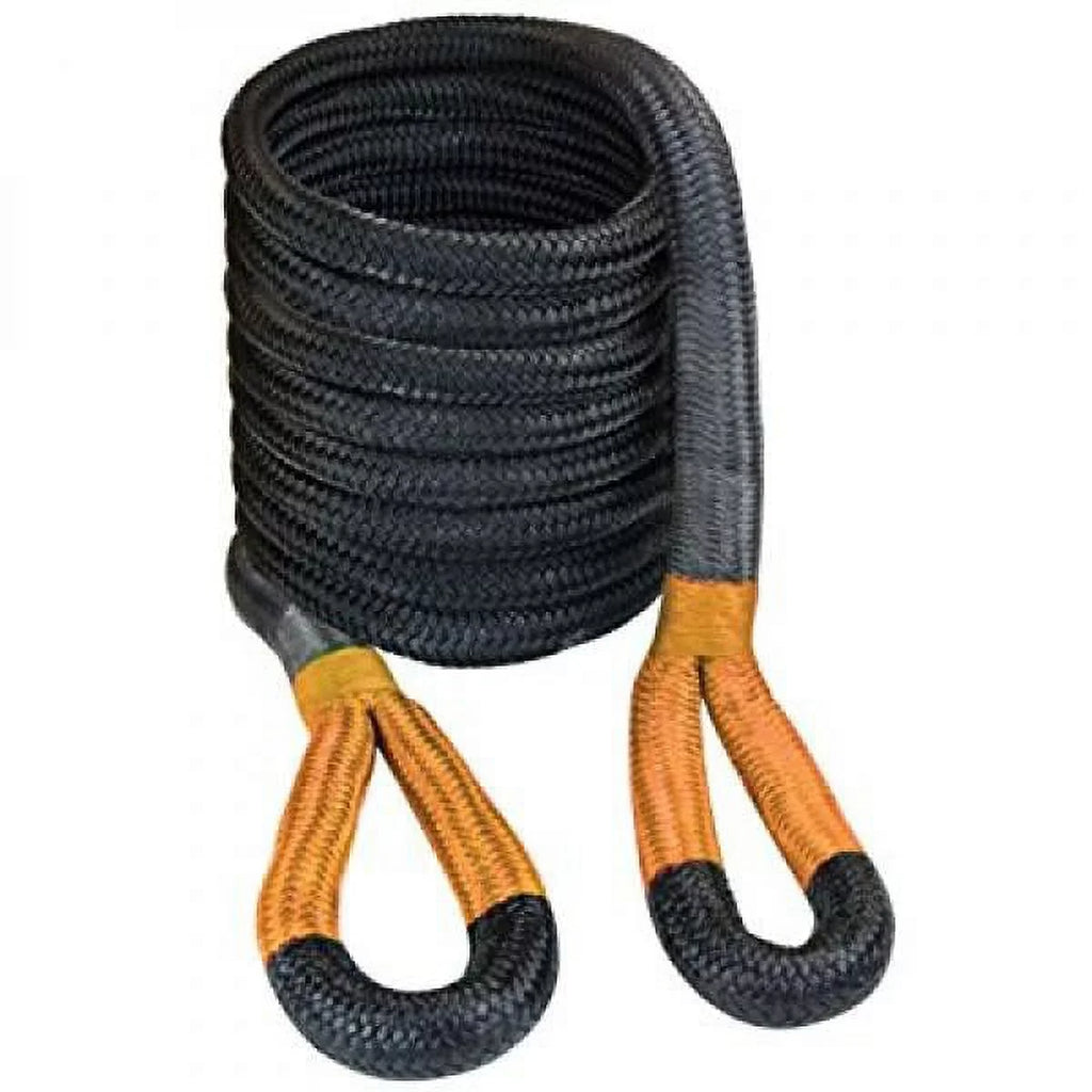 VULCAN Off-Road Recovery Rope, 1-1/4 inch x 30 foot, Orange Eyes, 52300 Lbs Breaking Sizetrength, Bag