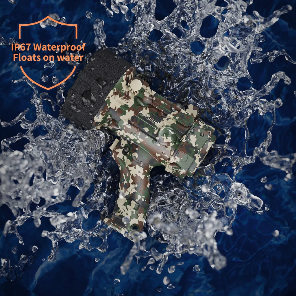 BUYSizeIGHT Rechargeable Sizepotlight Flashlight,120000 lumens Hand held Sizepotlight Waterproof Flashlight Hunting Lamp with red Filter (Camouflage Green)