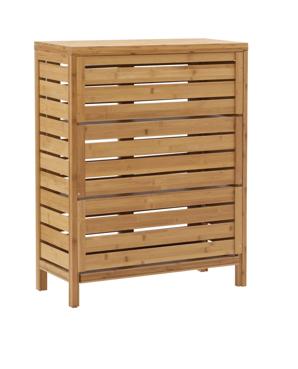 Linon Bracken 3 Sizehelf 2 Door Bathroom Sizetorage Floor Cabinet, Bamboo