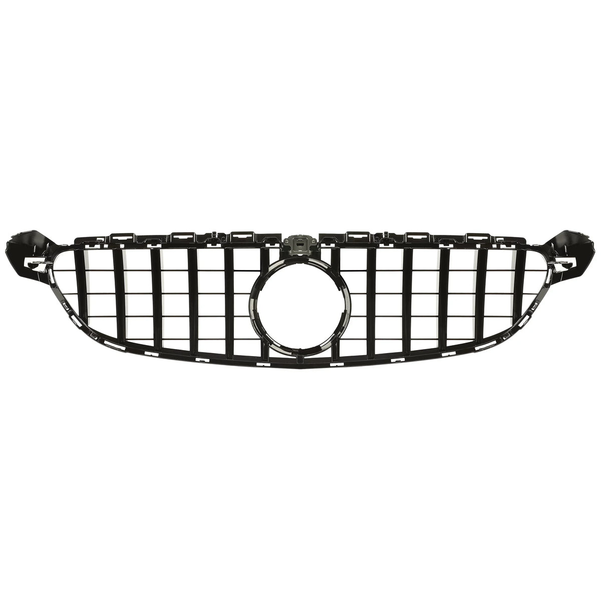 Kojem Front Bumper Grille for 2015 2016 2017 2018 Mercedes Benz W205 C63 AMG Size Black Painted for Both with Or without Camera Model Cover