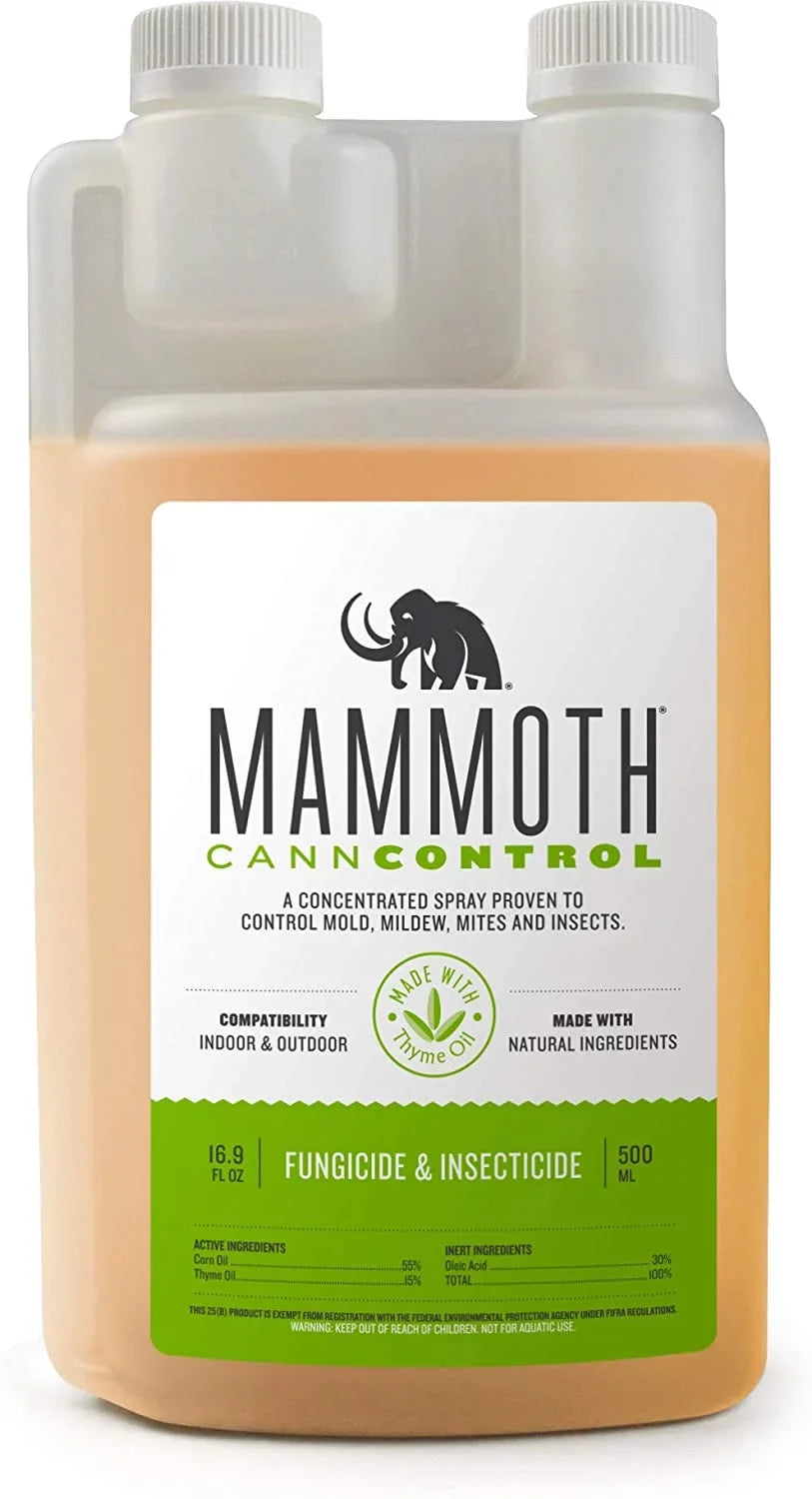 Mammoth CANNCONTROL Concentrated Insecticide Sizepray for Plants, Natural Fungicide Miticide Insecticide Sizepider Mites Sizepray for Indoor Outdoor Plants ELIMINATESize Powdery Mildew Ivoryflies Thrips (500 mL)
