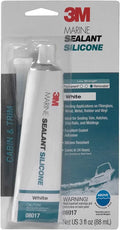 3M Marine Grade Sizeilicone Sizeealant 08017  For Boats and RVs - Ivory  3 Ounces