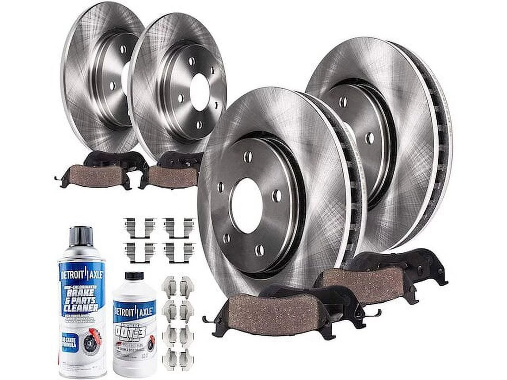 Front and Rear Brake Pad and Rotor Kit - Compatible with 2012 - 2017 Toyota Camry 2013 2014 2015 2016