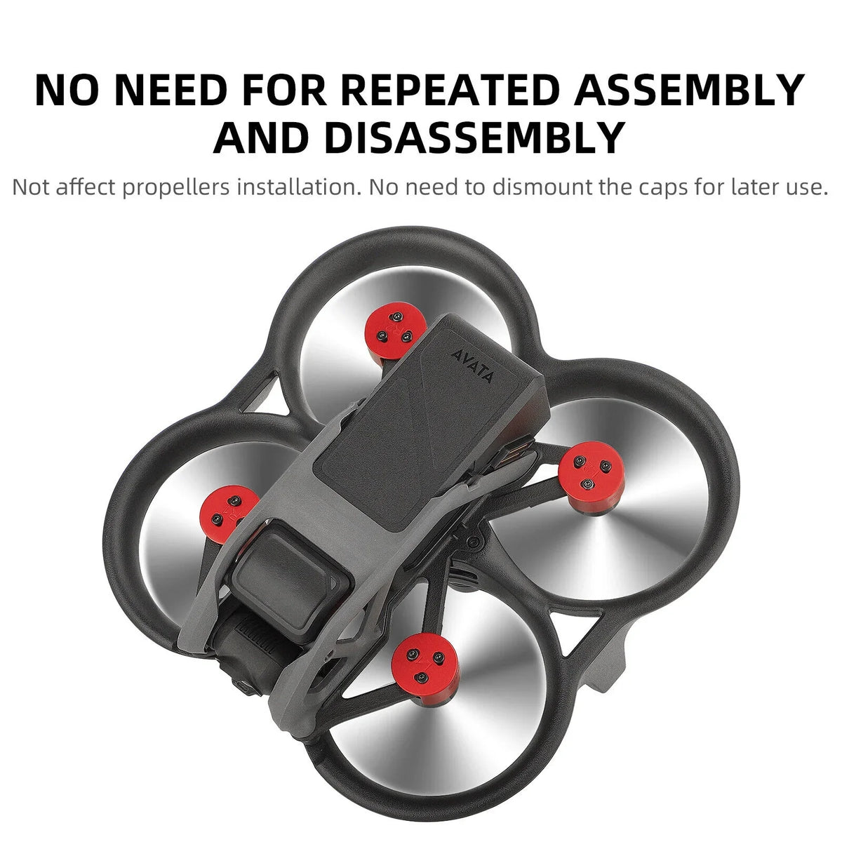 4Pcs Aluminum Motor Cover Protective Accessories for DJI Avata Drone Protection
