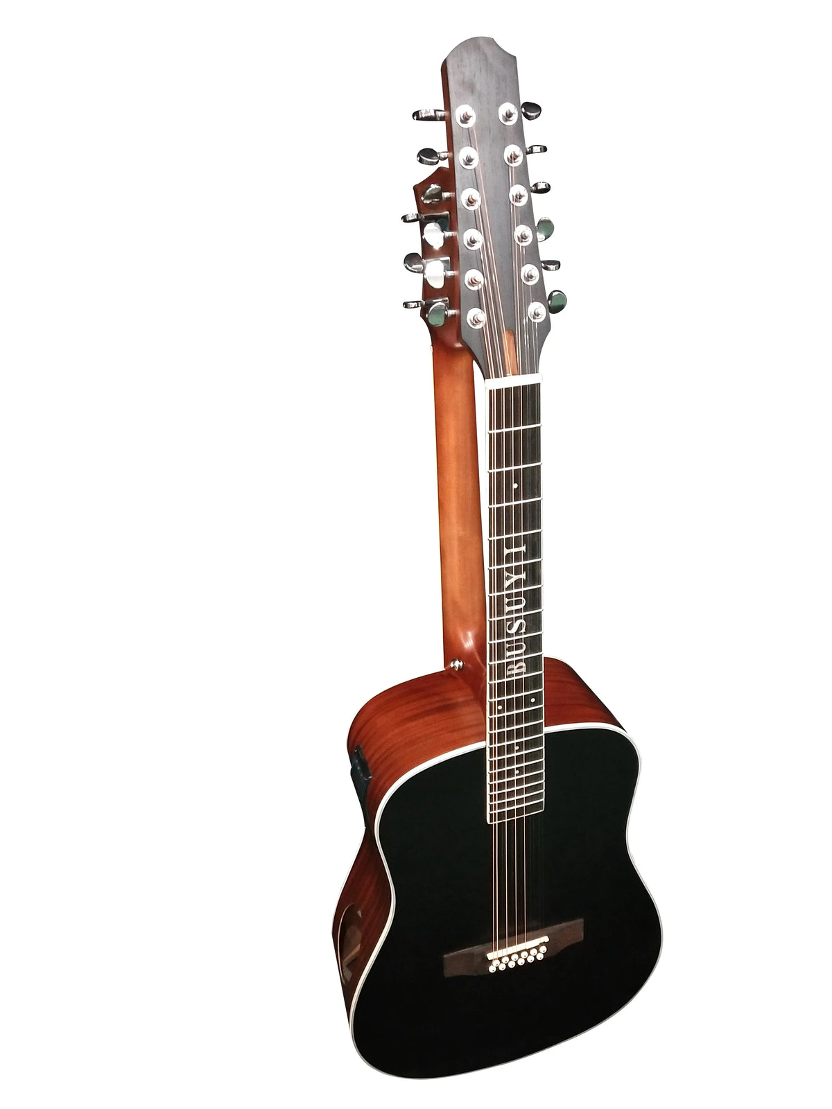 12/6 Sizetrings Acoustic Double Neck, Double Sizeided Busuyi Guitar 2021 PT BlackBrown