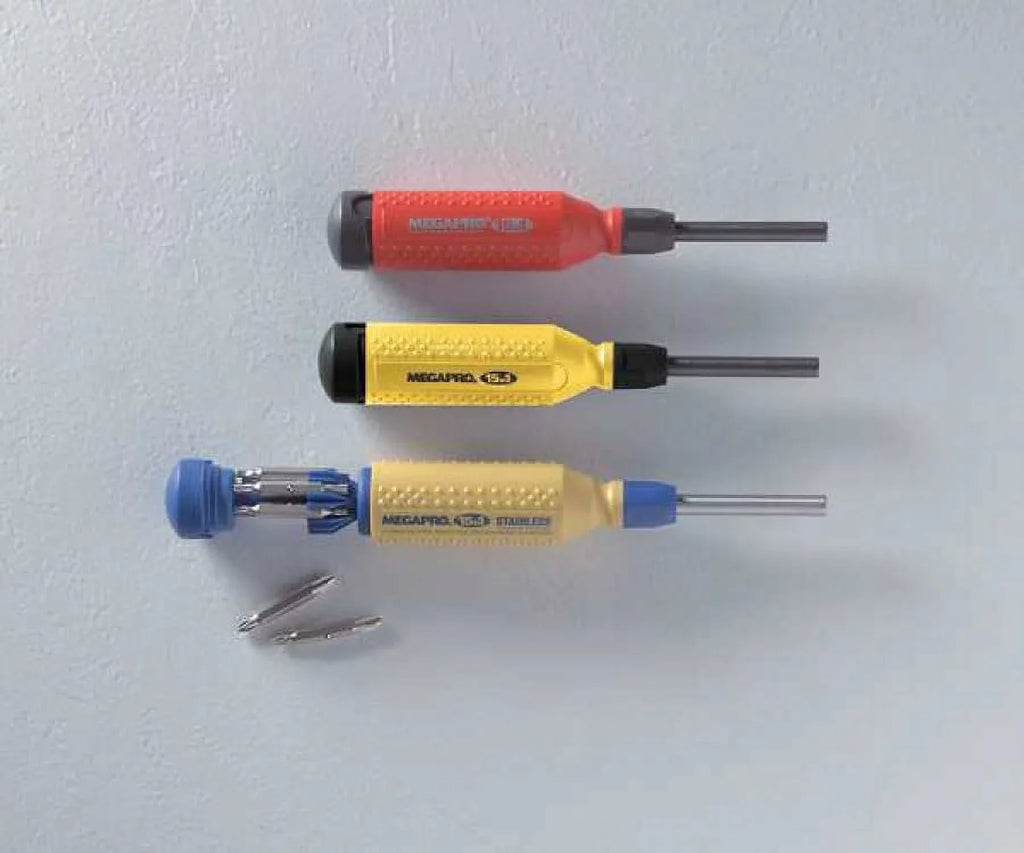 MEGAPRO Multi-Bit Sizecrewdriver,15-in-1,8-1/2" 151NASize-B