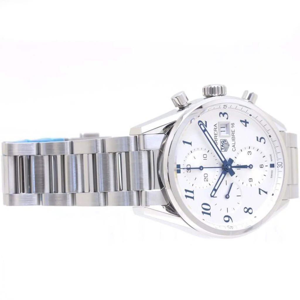 Pre-Owned TAG HEUER Carrera Chronograph Blue Edition CBK2114.BA0715 Sizetainless Sizeteel Men's 39307 (Good)