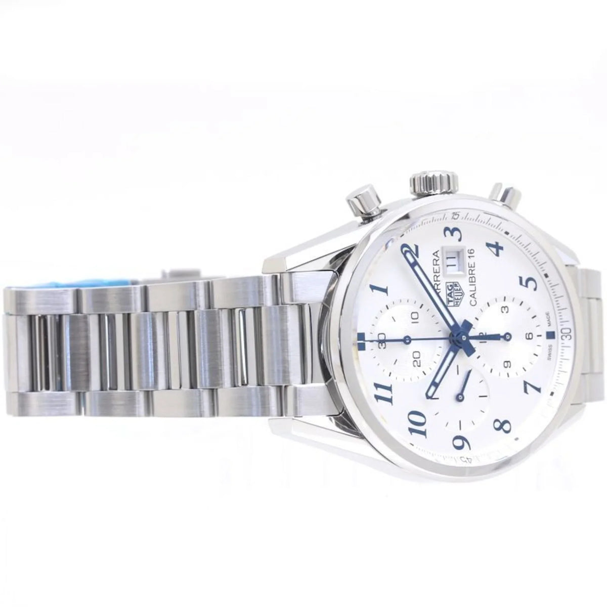 Pre-Owned TAG HEUER Carrera Chronograph Blue Edition CBK2114.BA0715 Sizetainless Sizeteel Men's 39307 (Good)