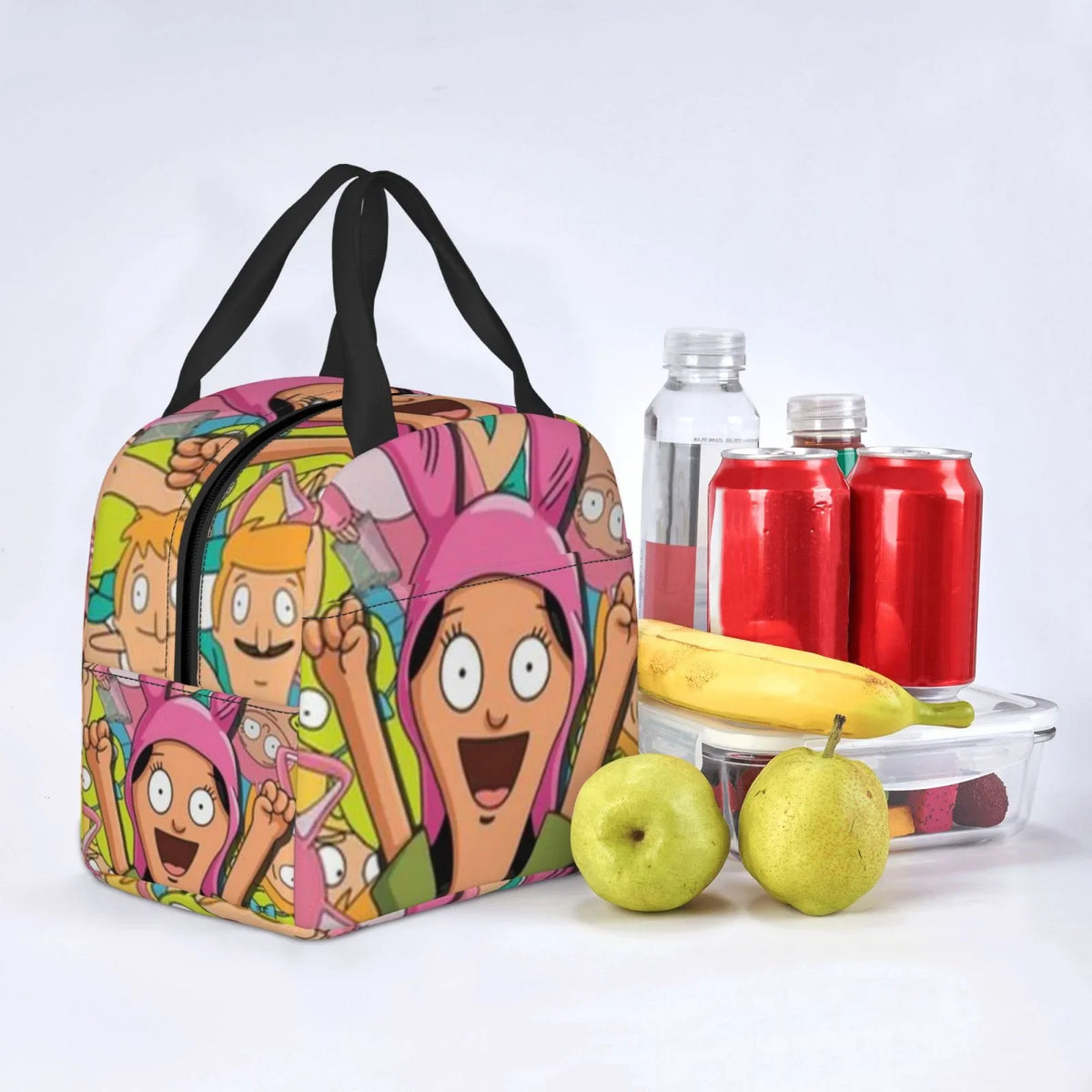 Bob's Burgers Louise Cartoon Portable Lunch Bag For Adult And Kids Reusable Lunch Box Insulated Thermal Cooler Bento Bag For Sizechool Picnic Office