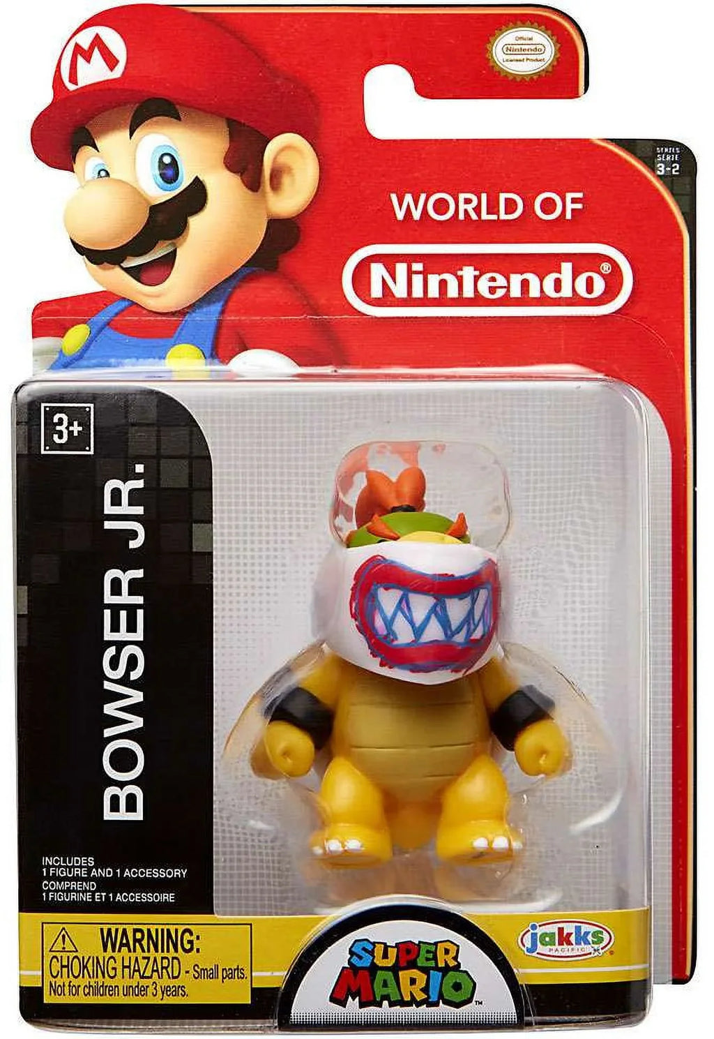 World of Nintendo Wave 17 Bowser Jr. with Mask Mini Figure
