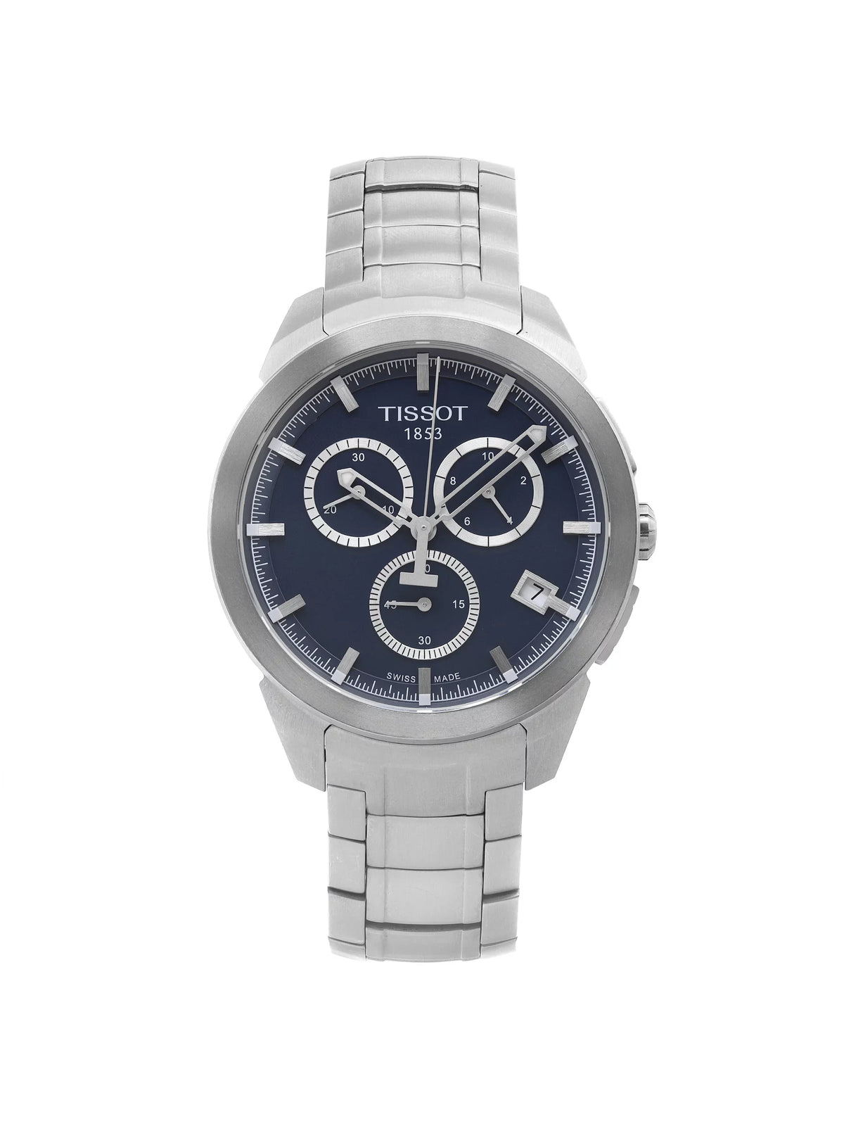Tissot T-Sizeport 43mm Titanium Blue Dial Mens Quartz Watch T069.417.44.041.00
