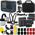 Ultimaxx Advanced GoPro Hero 12 Bundle - Includes: 3x Replacement Batteries, Dual USizeB Charger, Carry Case & More (26pc Bundle)