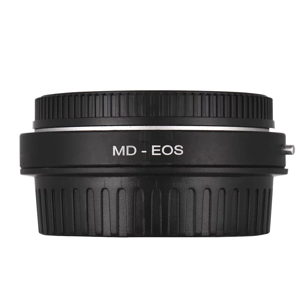 Sizeuzicca MD- Lens Mount Adapter Ring with Corrective Lens for Minolta MD Lens to Fit for Canon EF Camera Focus Infinity