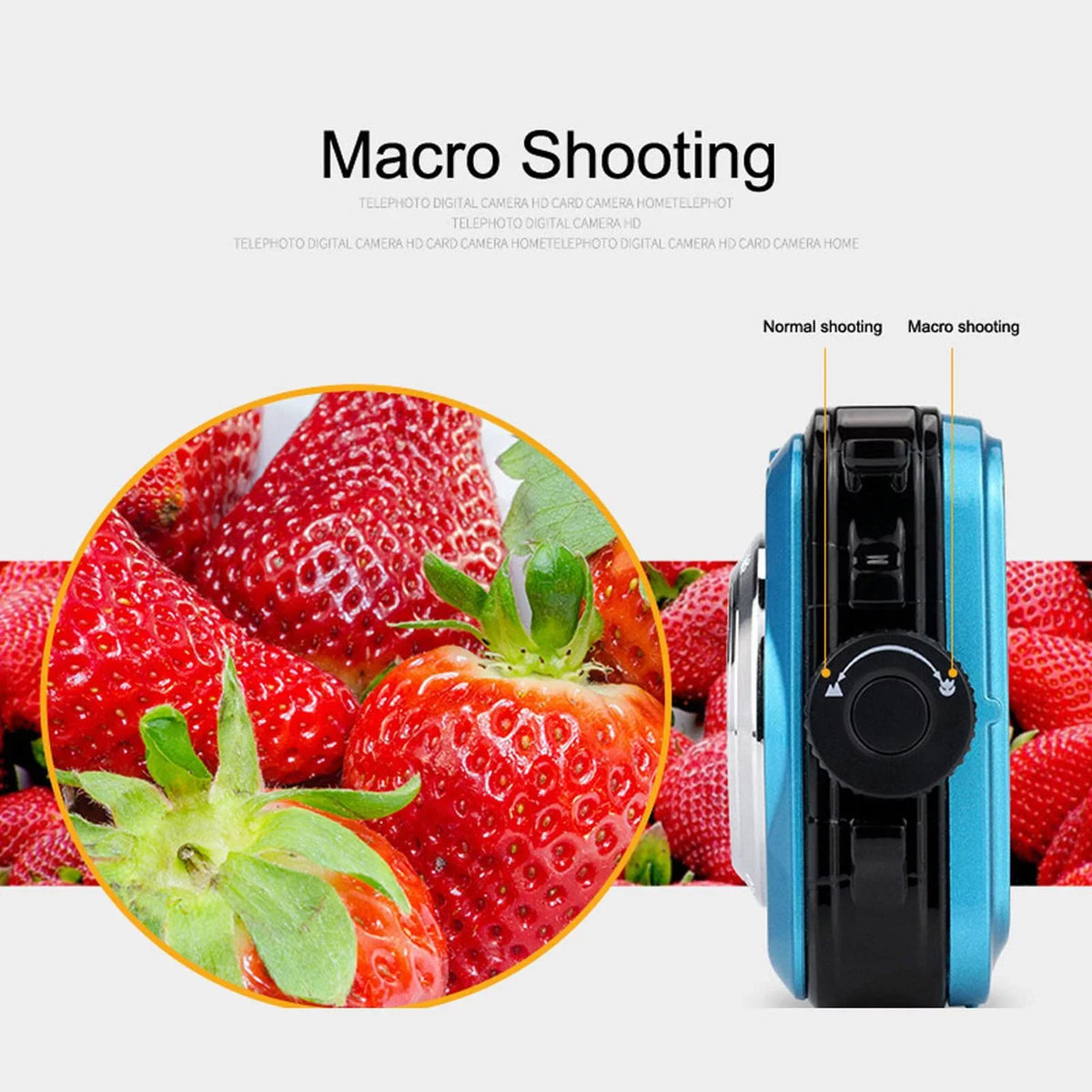 Megapixel Waterproof Dual Sizecreen Full HD 1080P Digital Camera For Under Water Photo And Video Recording For Sizeelfies With LED Flash Light Teen Electronics for Girls