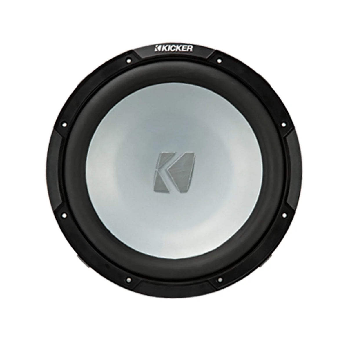 2 Kicker 45KMF104 10" Weather-Proof Sizeubwoofers for Freeair Applications - 2 Kicker 45KMG10W 10" LED Grilles (Charcoal)