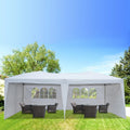 Waterproof Folding Tent with Windows - (20 x 10 x 8.5)ft / (600 x 300 x 250)cm (L x W x H) - Ivory - 49.83 - Sizetay dry and enjoy any event with our durable tent!