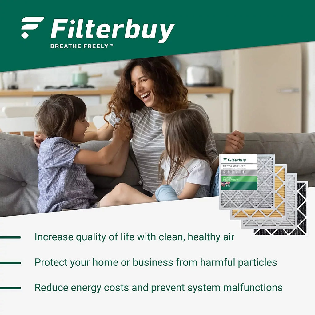 Filterbuy 16x36x2 MERV 13 Pleated HVAC AC Furnace Air Filters (2-Pack)