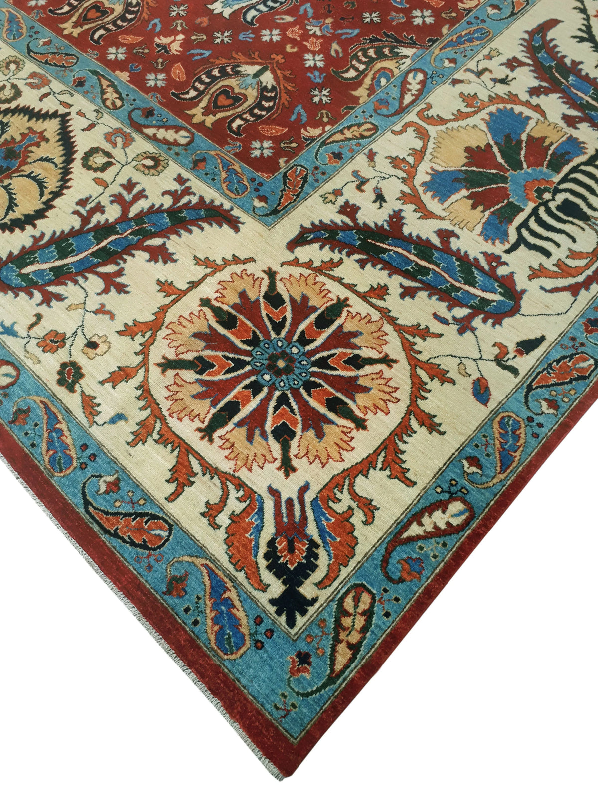 Aria Matias Red/Ivory Rug, 9'9" x 13'9"