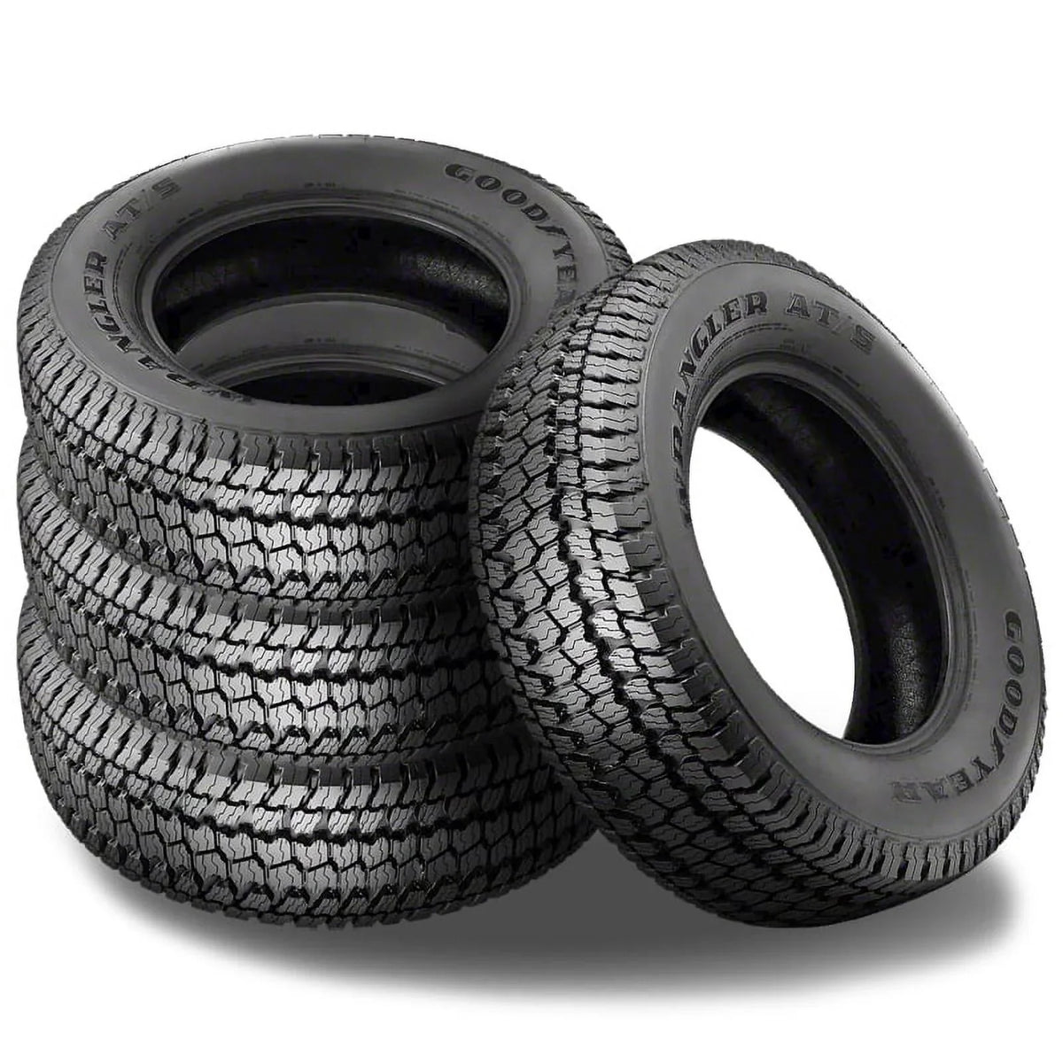 4 Goodyear Wrangler AT/Size P 265/70R17 113Size OWL All Terrain On/Off Road Truck Tire 410422176 / 265/70/17 / 2657017