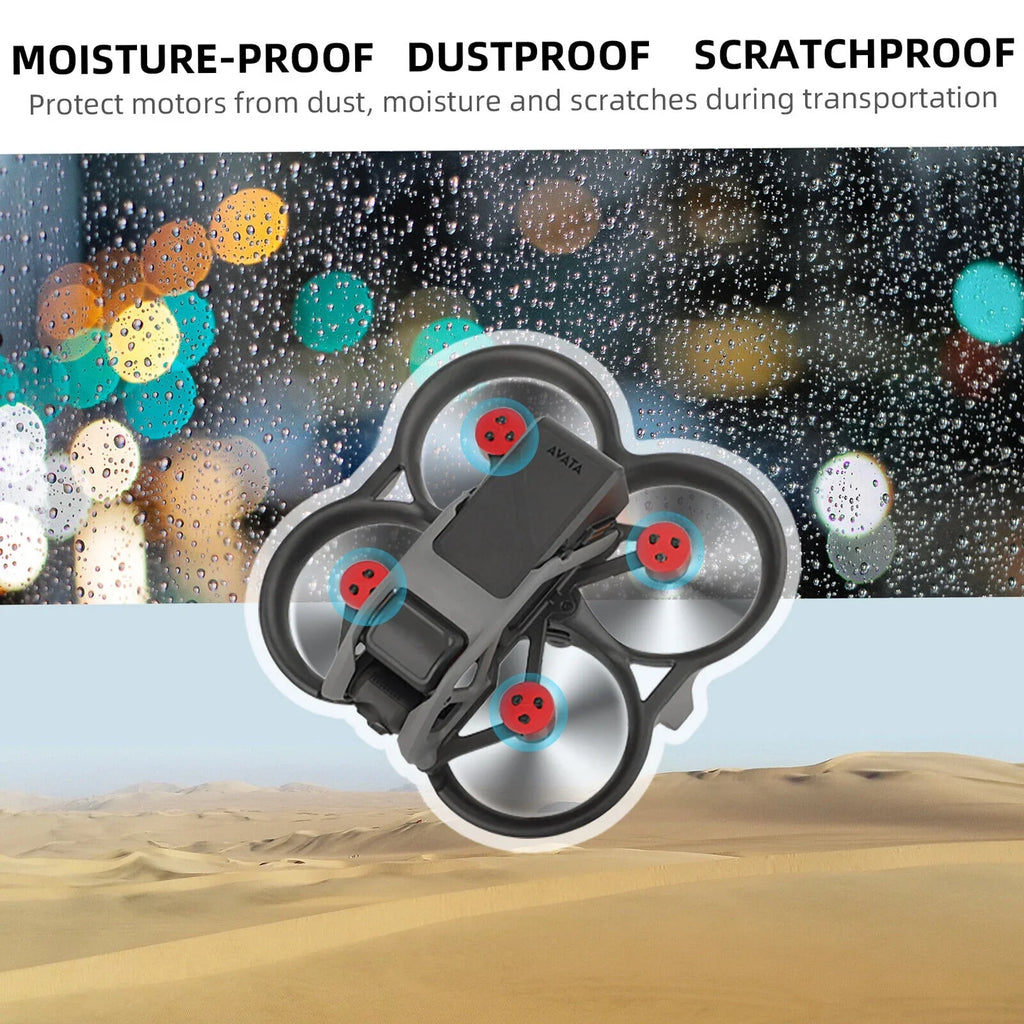 4Pcs Aluminum Motor Cover Protective Accessories for DJI Avata Drone Protection