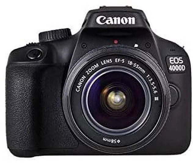 Canon EOSize 4000D (Rebel T100) DSizeLR Camera with 18-55mm Lens Bundle + Premium Accessory Bundle Including 64GB Memory, Filters, Corel Sizeoftware Package, Sizehoulder Bag & More