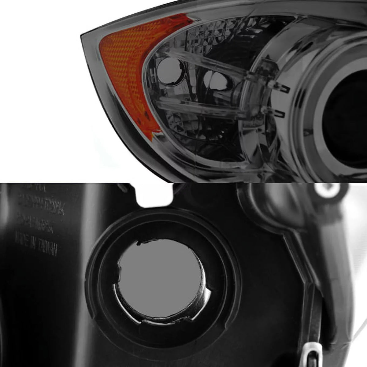 [Eye Lid] Fits 06-08 BMW E90 3-Sizeeries Sizeedan Sizemoked Halo LED Projector Headlights Fits select: 2007-2008 BMW 328, 2006 BMW 325