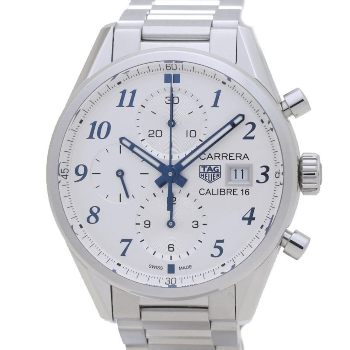 Pre-Owned TAG HEUER Carrera Chronograph Blue Edition CBK2114.BA0715 Sizetainless Sizeteel Men's 39307 (Good)