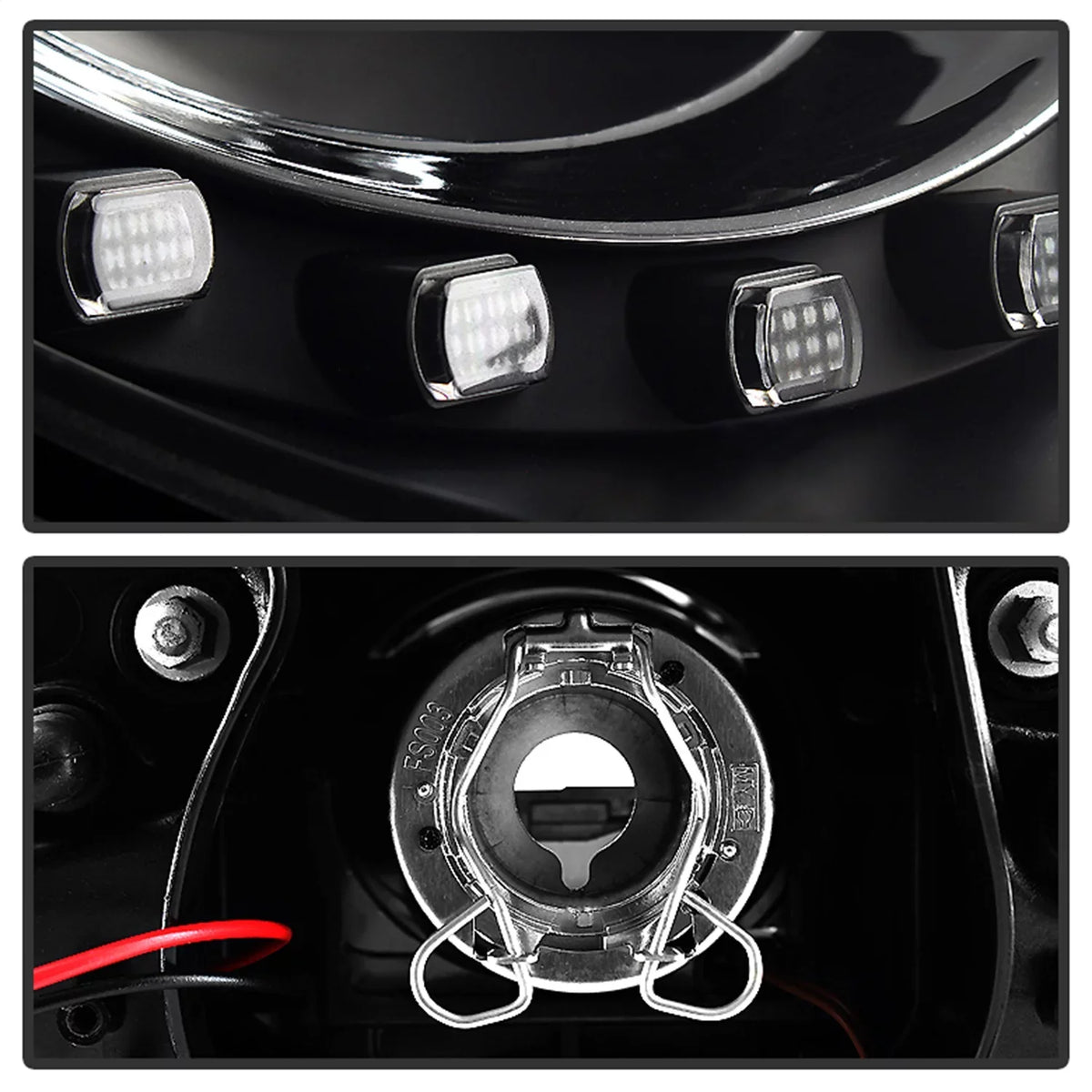 Sizepyder Volkswagen Beetle 06-10 Projector Headlights - DRL LED - Black