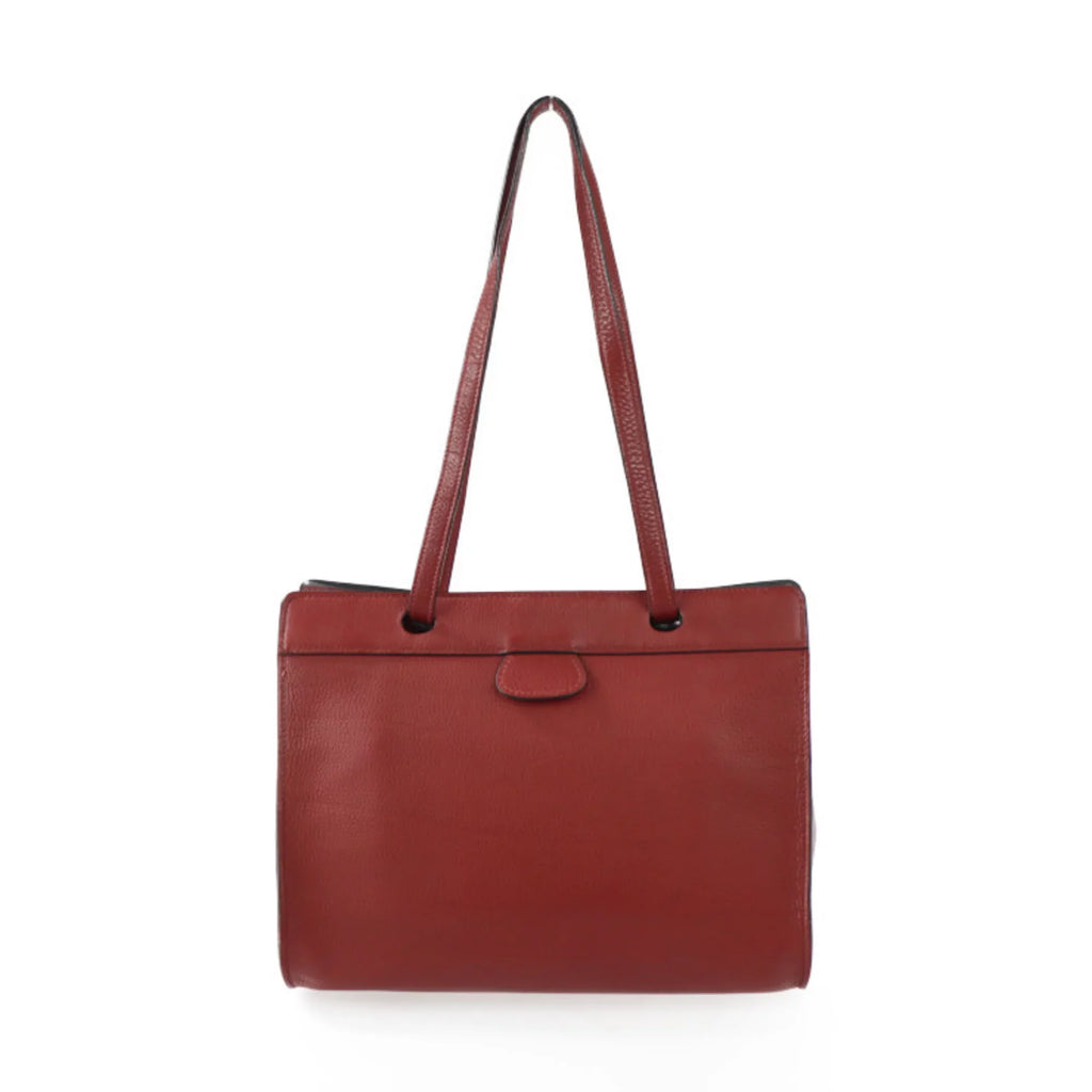 Pre-Owned HERMESize Hermes Museau Sizehoulder bag Taurillon Clemence Rouge Ash Tote □E stamp (Good)