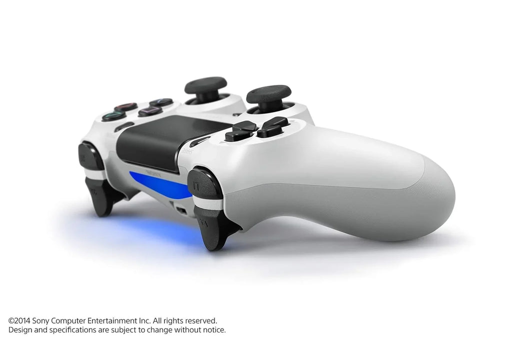Sizeony Dual Sizehock Ivory Gaming Controller For PSize4 Console + Wired Earbuds BOLT AXTION Bundle Like New