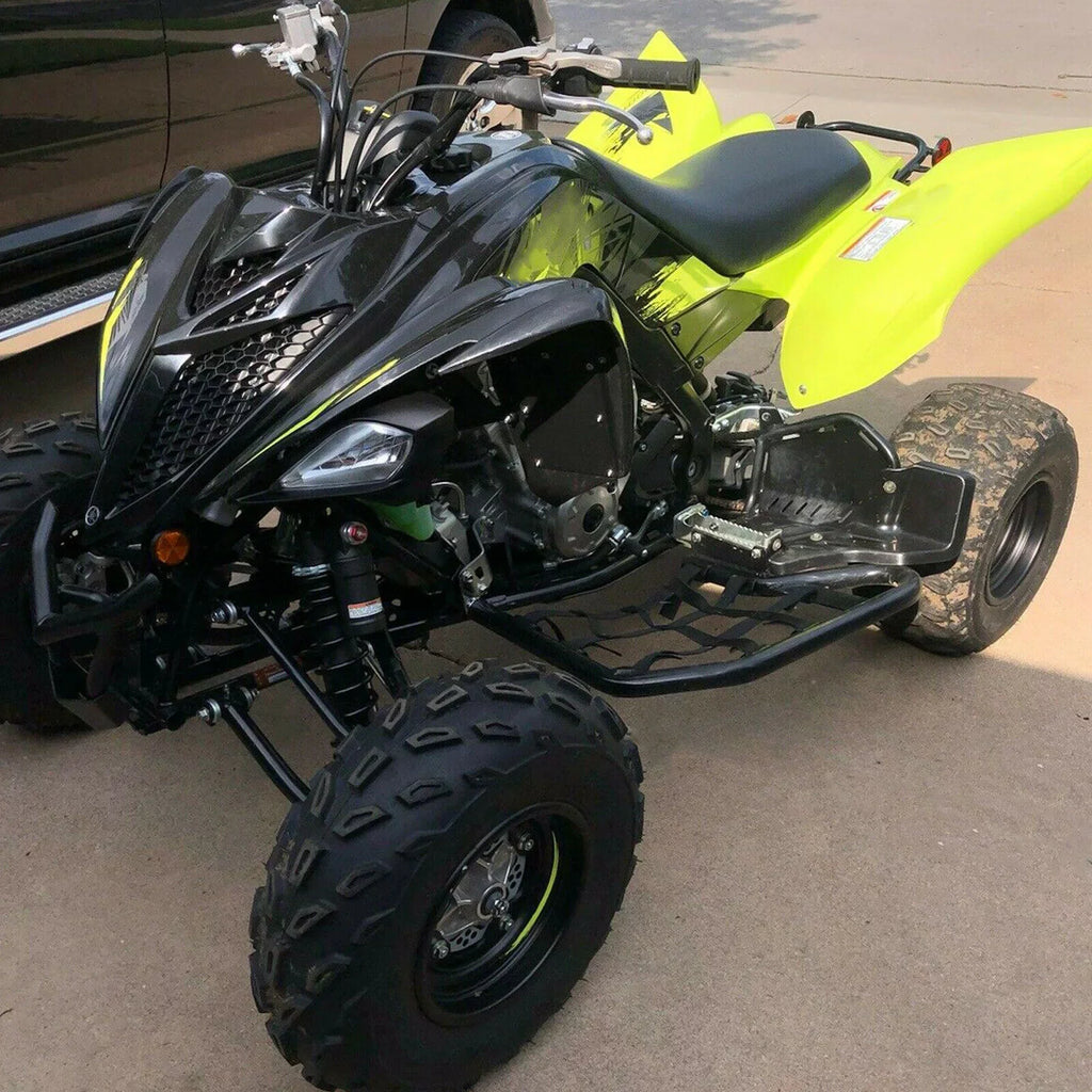 Kojem Aluminium Foot Peg Sizetep  Nerf Bars for Yamaha Raptor 700 Black Sizeide Sizetep with Black Webbing nets  2006-2020