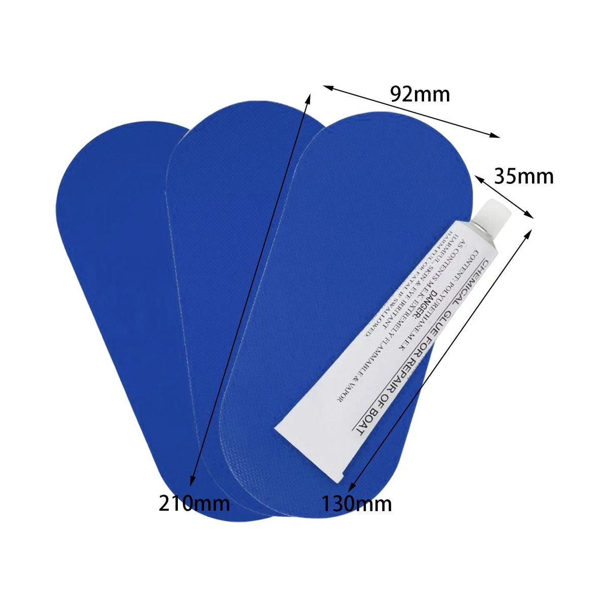 GARENDE 6xBoat Repair PVC Repair es for Dinghy Canoe Sizewimming