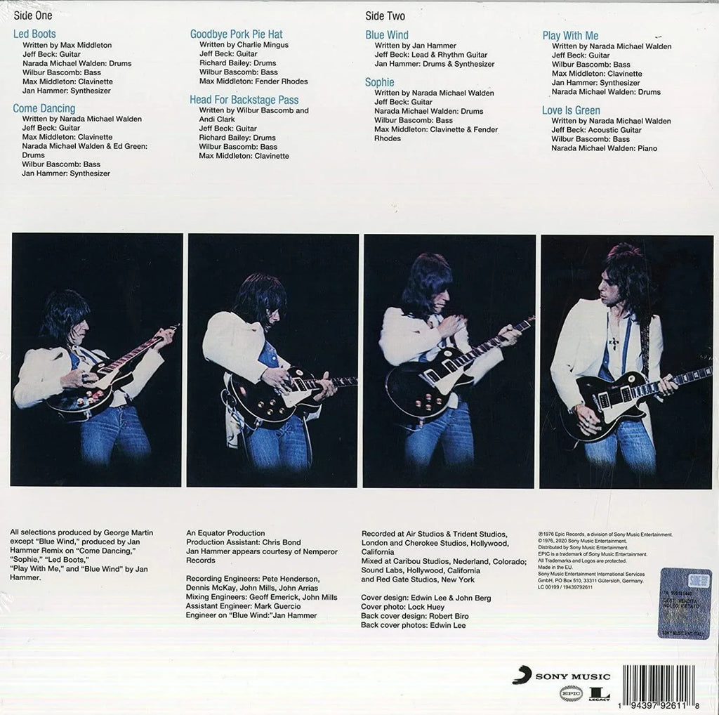 WIRED (LIMITED TRANSizePARENT BLUE VINYL) - JEFF BECK