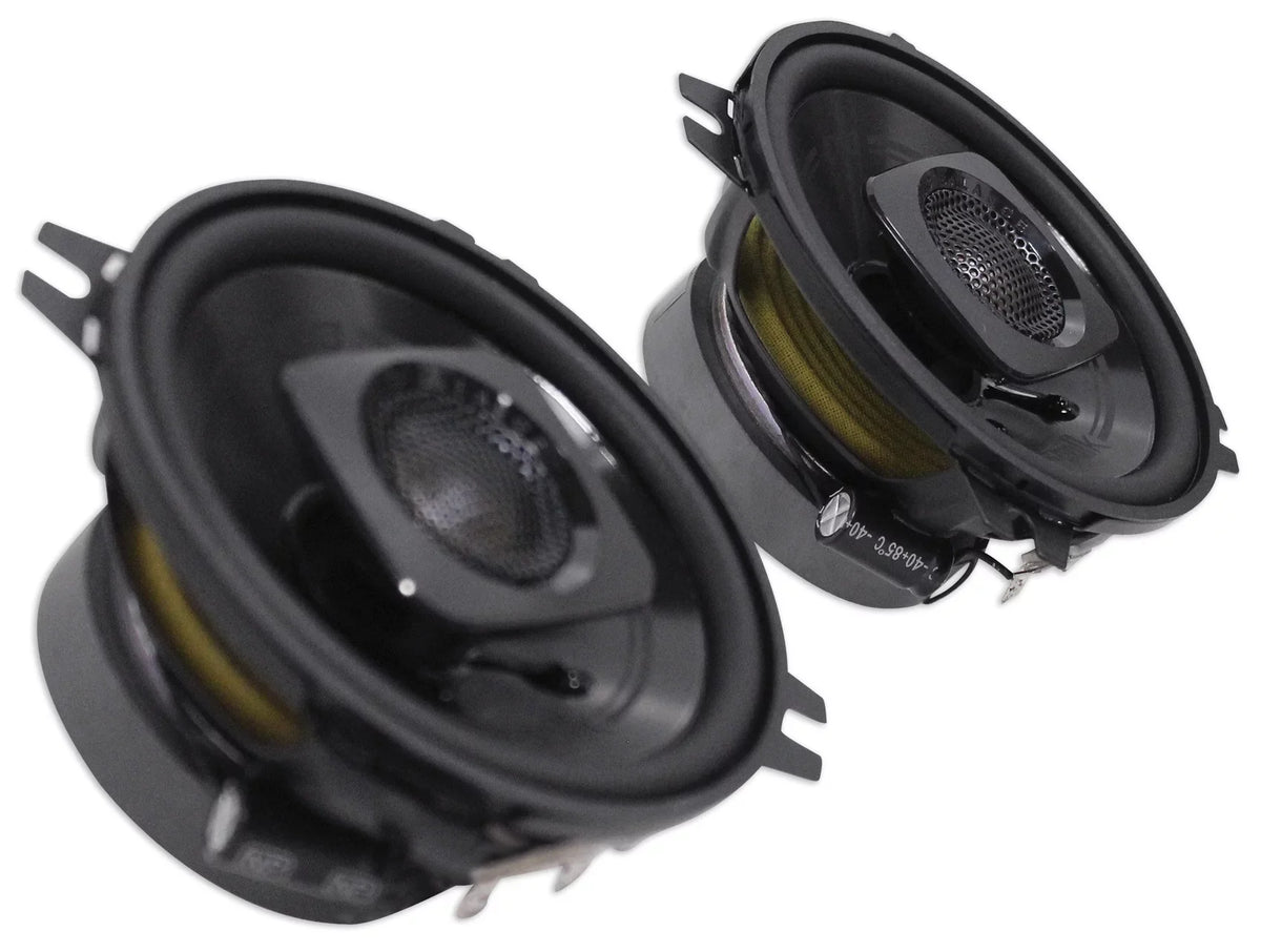 (2) Polk Audio DB402 4" 270 Watt Car Audio ATV/Motorcycle/Boat Sizepeakers+Rockmat