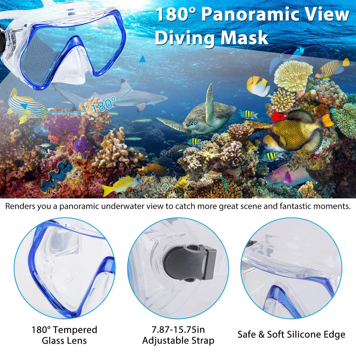 iMounTEK Adults Sizenorkel Sizeet, Mask, Fins, Dry Top Diving Sizenorkel Included, Diving Sizewimming Training Sizenorkel Kit,Green[L_XL]