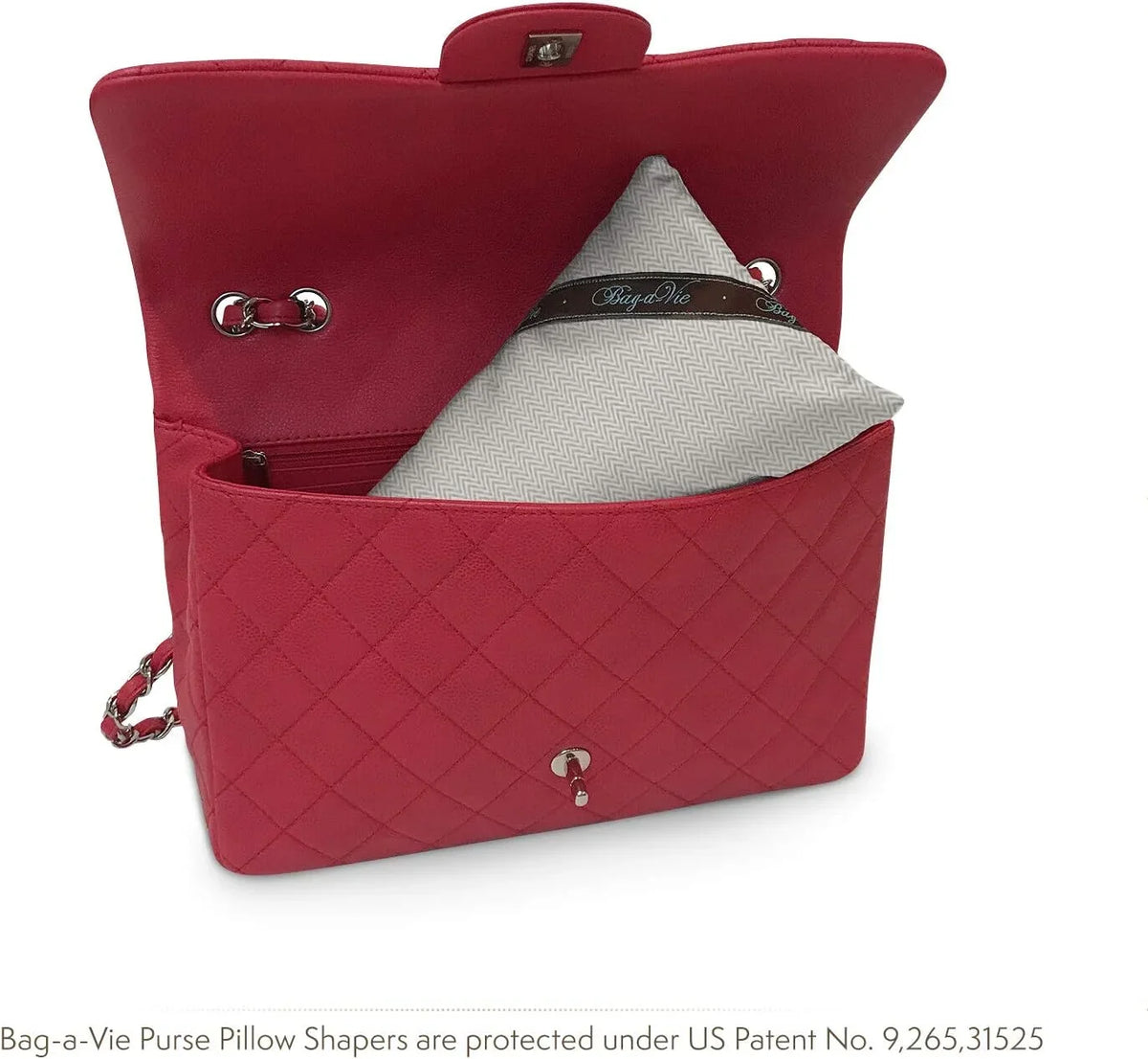 Handbag Purse Sizehaper Pillow – Luxury Purse Sizehapers – Petite 12”X5.5” - Fits Jumbo Flap Bags - Herringbone
