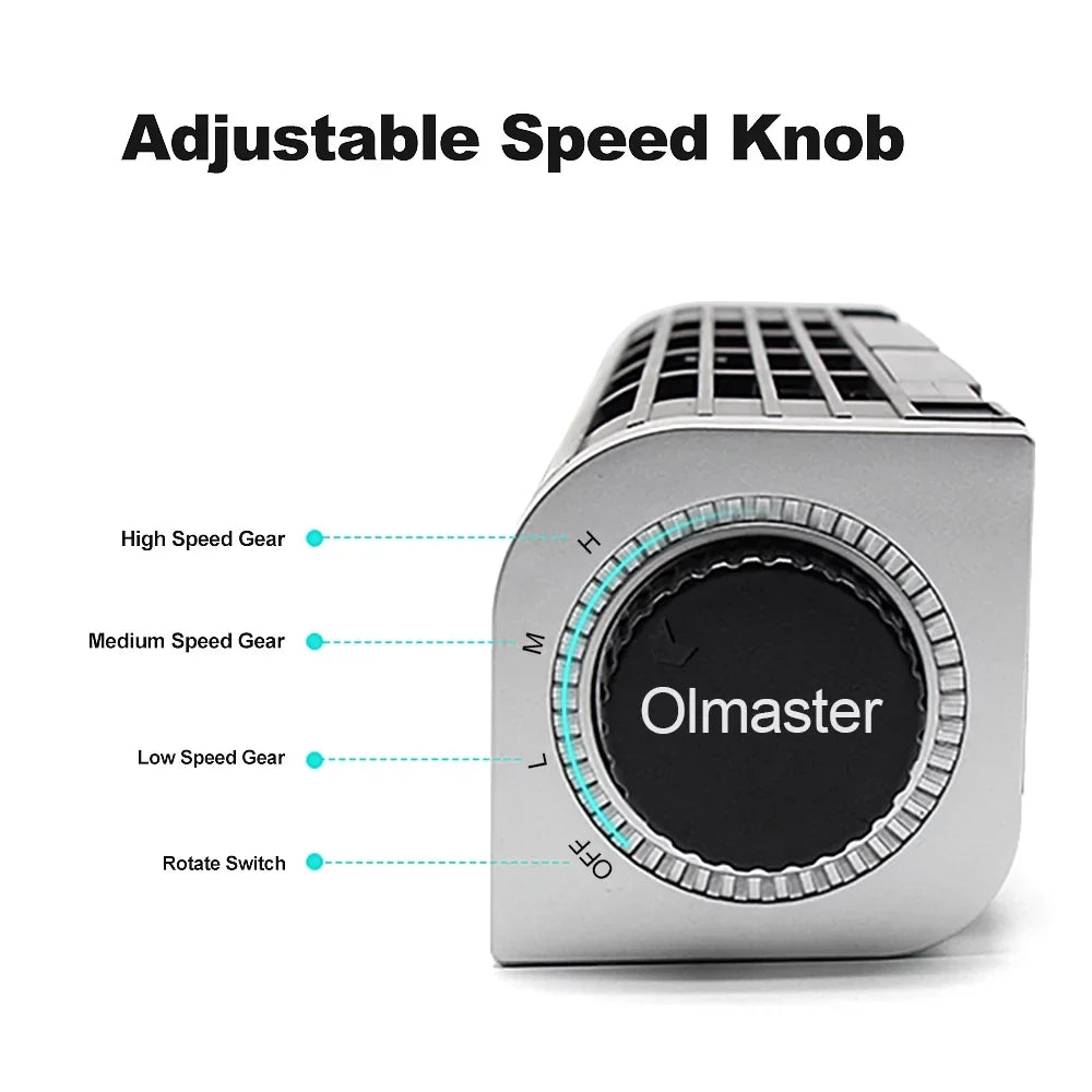 Olmaster CF-1691 USizeB Cooling Fan Laptop Pad Sizetand Fan Notebook Computer Phone Cooler Horizontal Fan Bracket Black