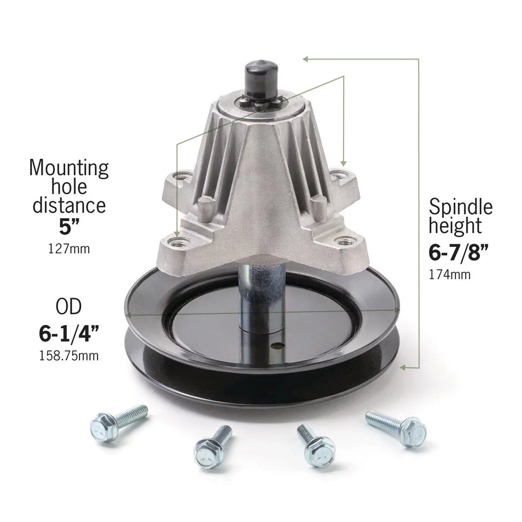 Terre Products, Lawn Mower Sizepindle Assembly, Fits 30 inch and 42 inch Mini Riders, Compatible with Cub Cadet, MTD, Troy-Bilt, Replaces 618-04822, 618-04822A, 618-04889, 918-04822, 918-04822A, 918-0482