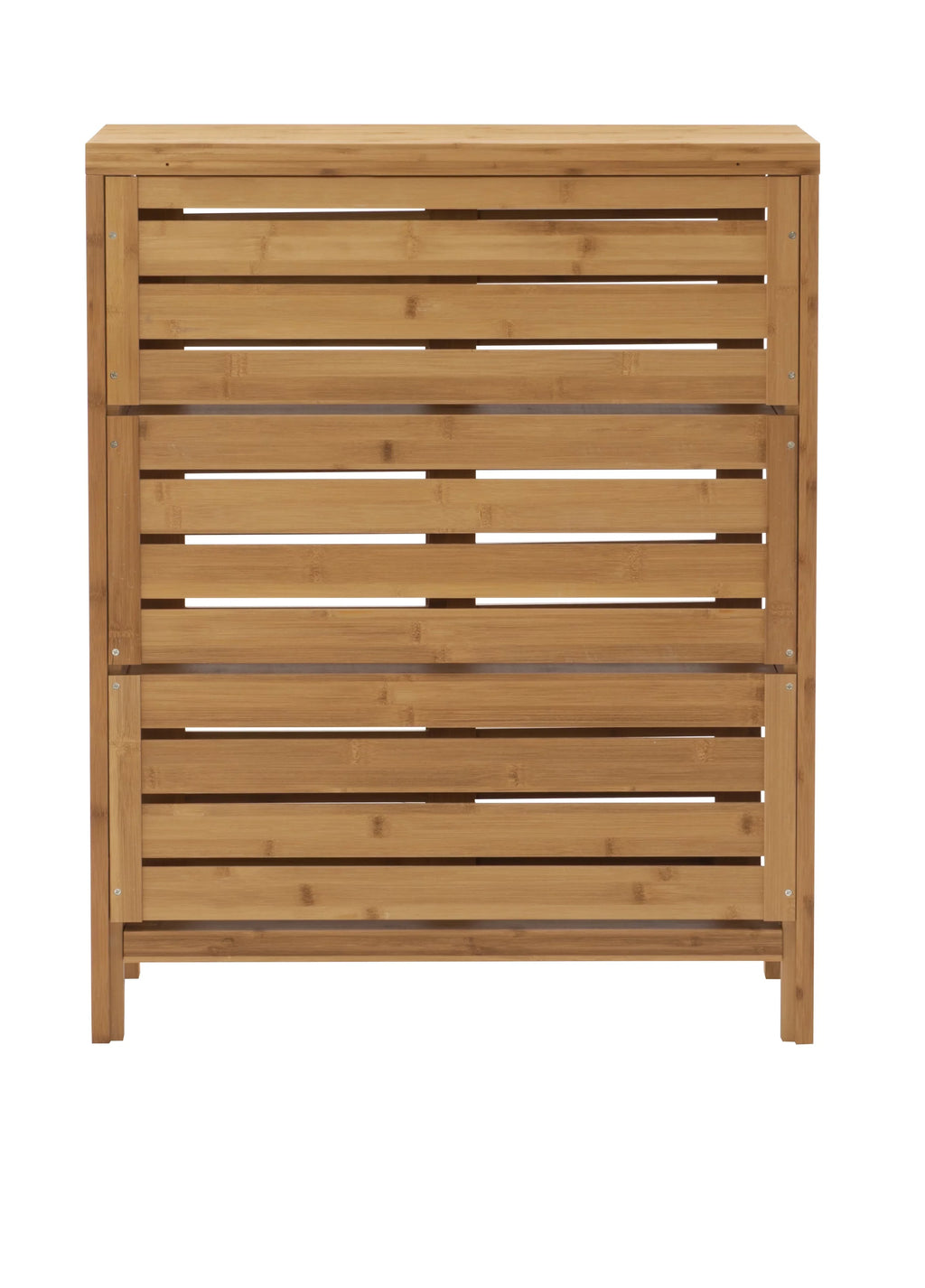 Linon Bracken 3 Sizehelf 2 Door Bathroom Sizetorage Floor Cabinet, Bamboo