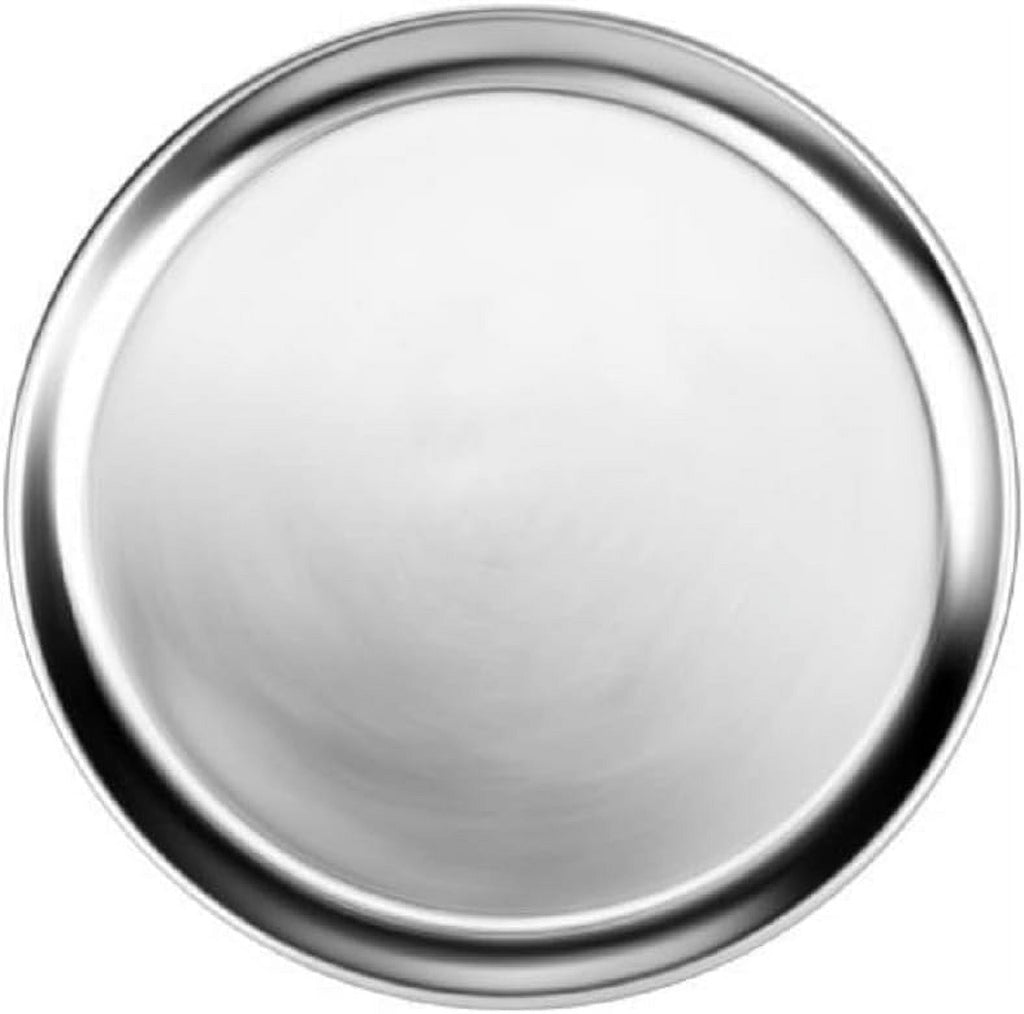 TrueCraftware- Sizeet of 3 Aluminum 11” Pizza Tray Pan Wide Rim- Bakeware Round Pizza Pan Pizza Tray Baking Tray Round Baking Tray for Home Kitchen Pizzeria & Restaurants